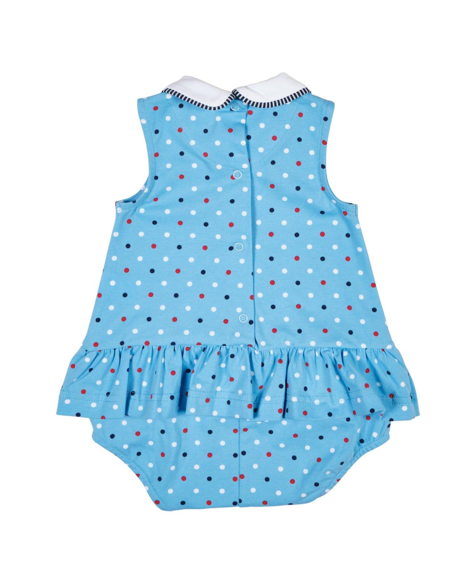 Baby Girl Printed Knit Romper With Flowers