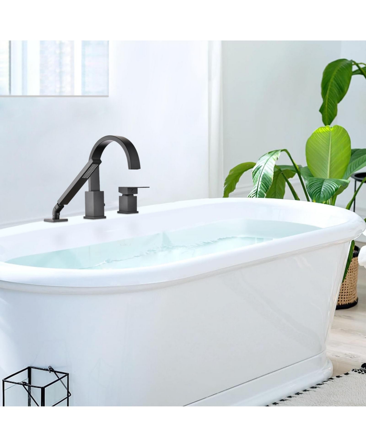 Phying Waterfall Bathtub Faucet with Sprayer