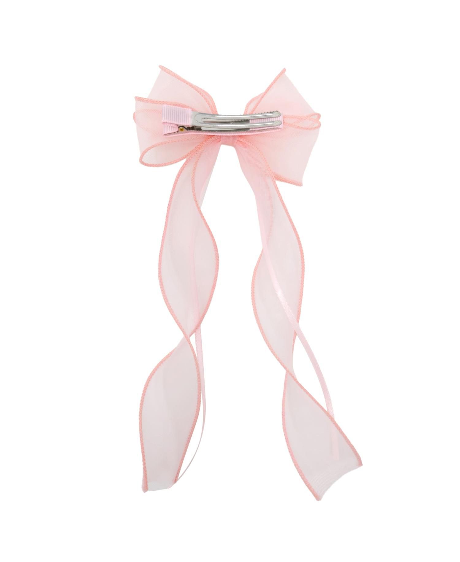 Girls Organza Double Ribbon Clip Gift Set with Tin Case