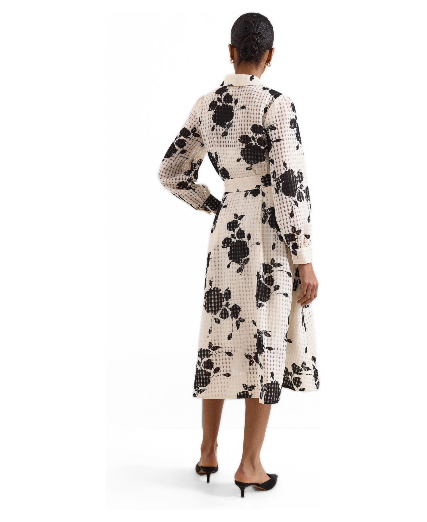 Women's Natalie Floral Belted Shirt Dress