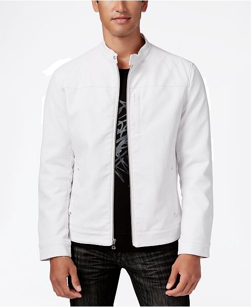 Inc International Concepts I N C Men S Lukas Faux Leather Jacket Created For Macy S Reviews Coats Jackets Men Macy S