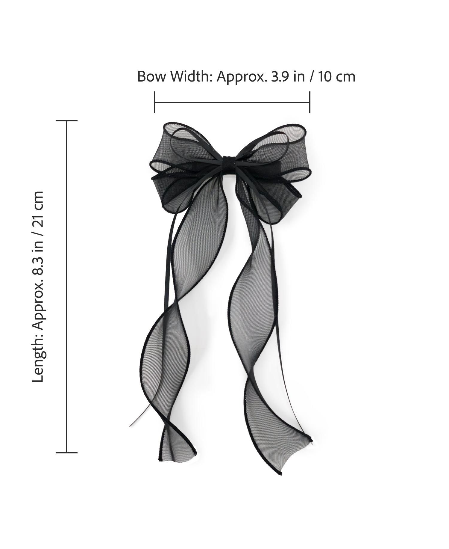 Girls Organza Double Ribbon Clip Gift Set with Tin Case
