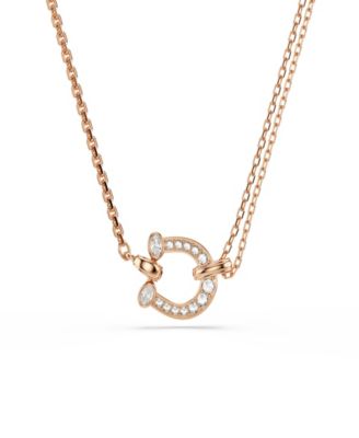 Swarovski Rose Gold-Tone Plated Symbolica Pendant Necklace - Pink