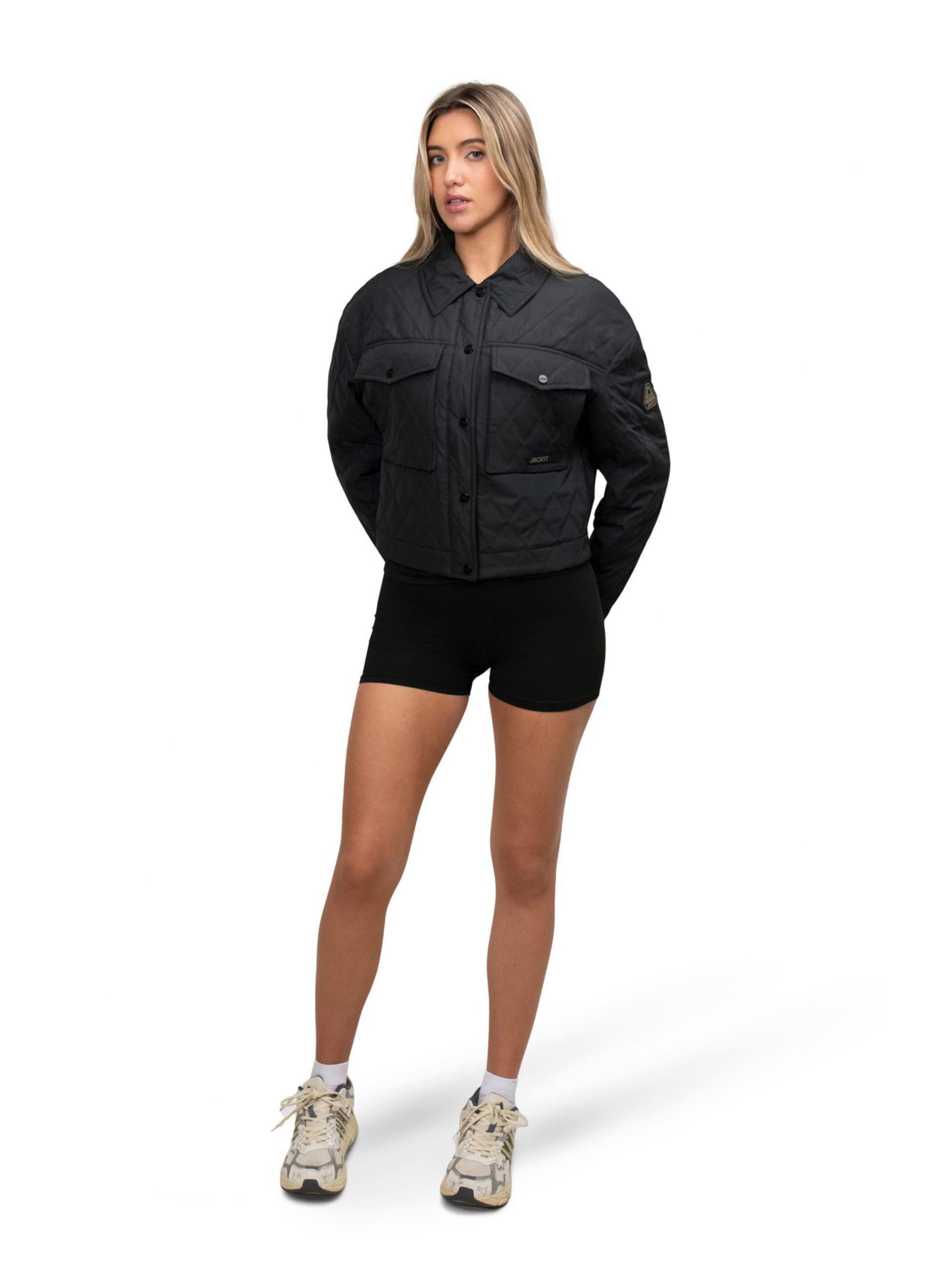 Женская куртка JACK1T Eden Quilted Shirt Jacket, цвет: Чёрный — фото 2