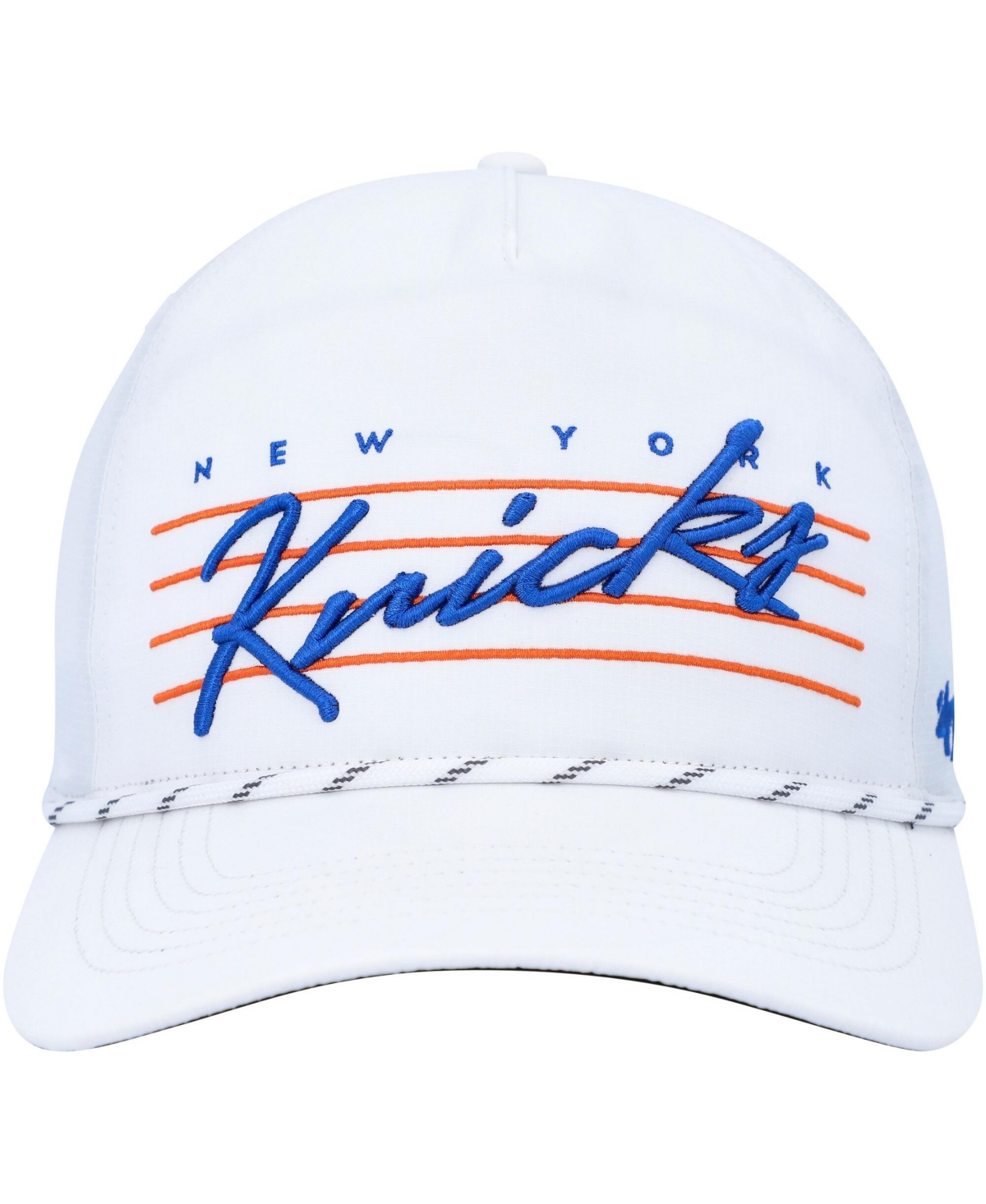 '47 Brand Men's White New York Knicks Downburst Hitch Snapback Hat