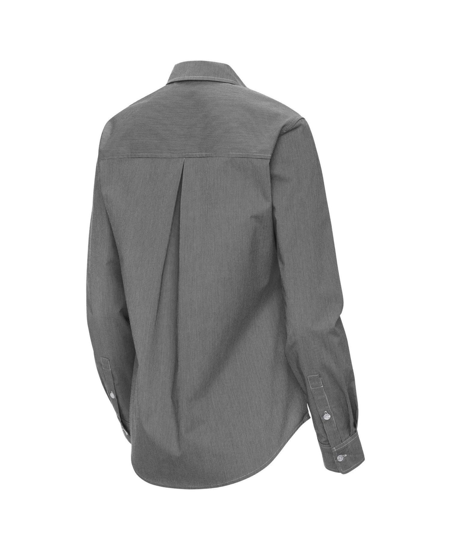 Women's Black New York Knicks Porter Woven Long Sleeve Button-Up Shirt