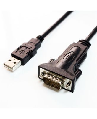 6' Premium USB 2.0 to RS232 DB9 Adapter Cable, Male Thumbscrews