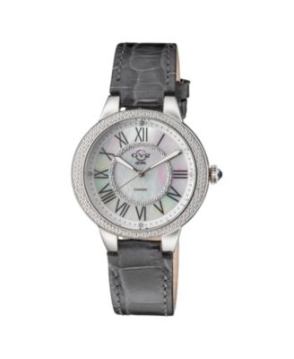 Women's Astor II Swiss Quartz Diamond Hand made Italian leather Strap Watch