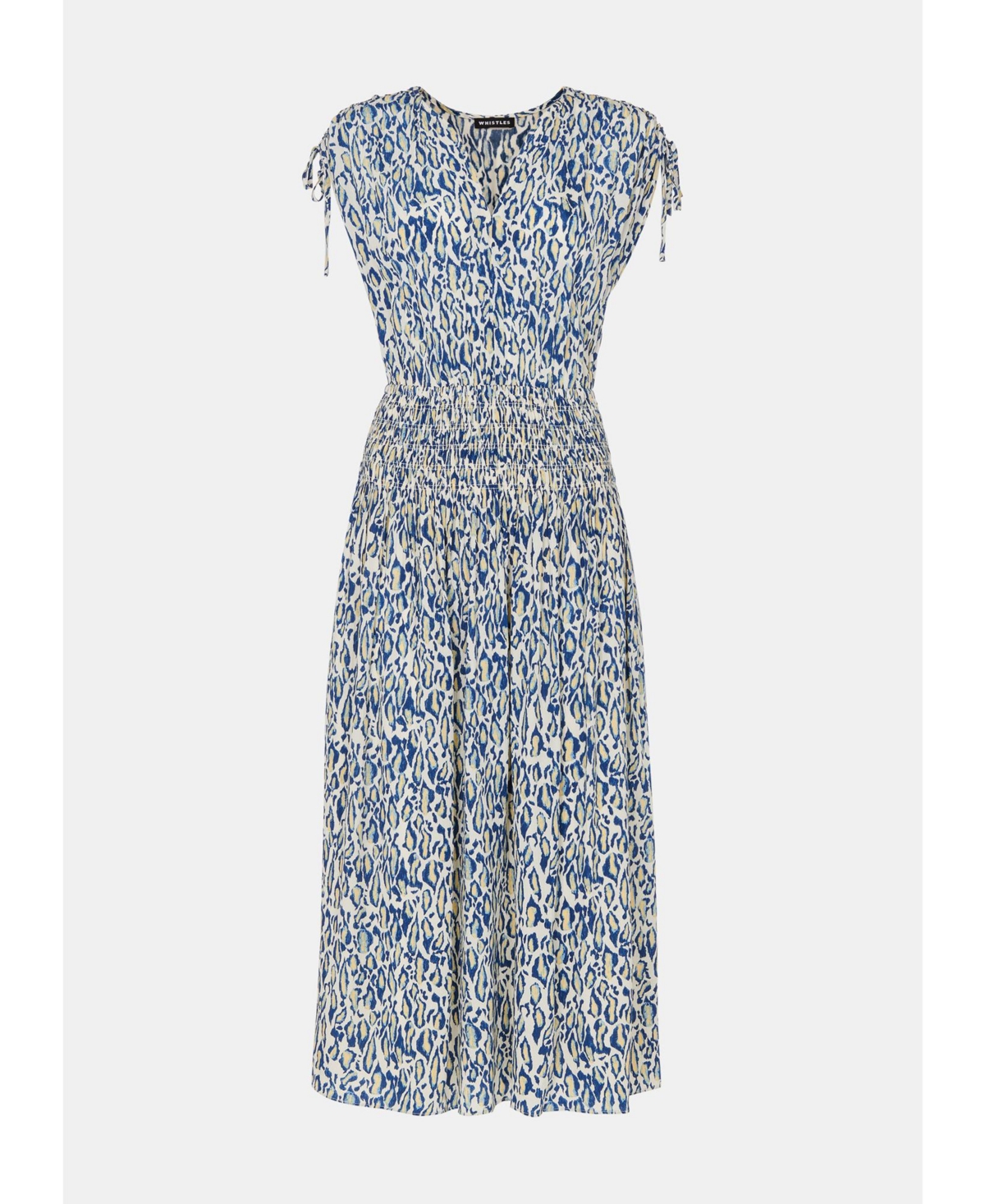 Whistles Women's Flaming Leopard Print Midi Dress