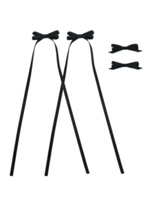 Girls Ribbon Bow Clip Set (4pc)