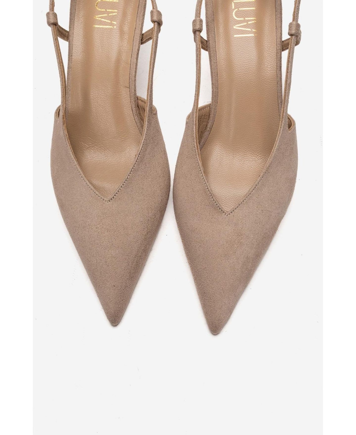 Женские туфли Prologue Shoes Irena Pointed Toe, цвет: Бежевый замшевый — фото 5