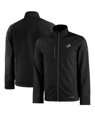 Men's Black Detroit Lions Evoke Eco Softshell Full-Zip Jacket