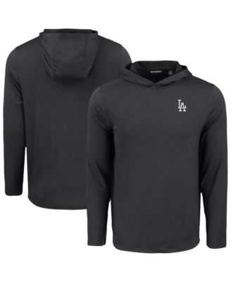Men's Black Los Angeles Dodgers Coastline Epic Comfort Eco Hoodie Long Sleeve T-Shirt