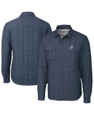 Men's Anthracite Los Angeles Dodgers Rainier PrimaLoft&reg; Eco Insulated Quilted Full-Zip Shirt Jacket
