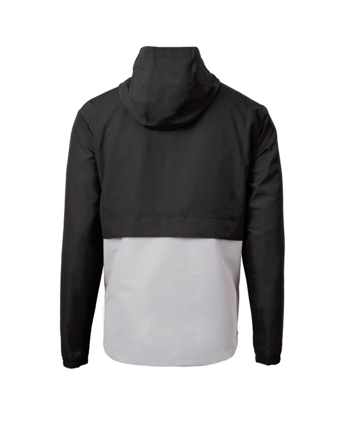 Мужская куртка Cutter & Buck Black/Gray Los Angeles Dodgers Charter Eco Anorak Half-Zip Hoodie Jacket — фото 3