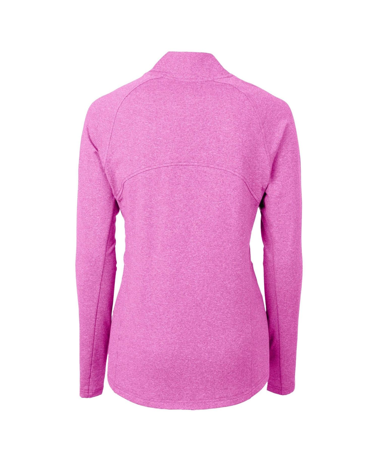 Women's Heather Light Pink New York Yankees Raglan Adapt Eco Knit Heather Full-Zip Jacket