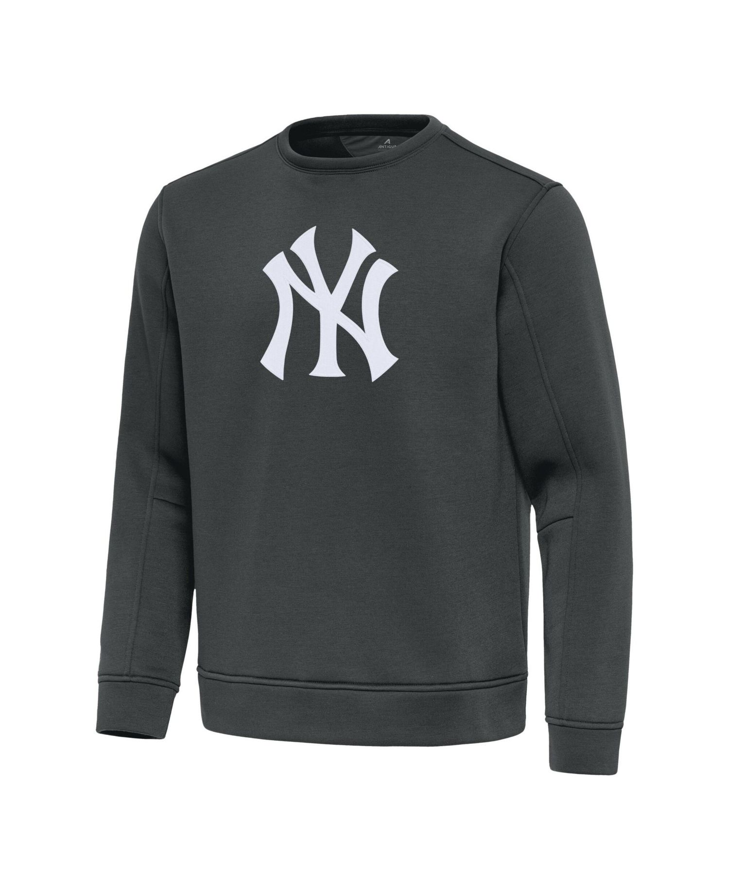 Men's Pewter New York Yankees Relevant Lightweight Pullover Sweatshirt