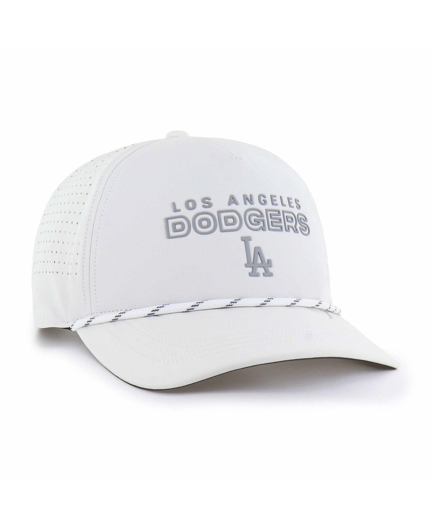 Men's White Los Angeles Dodgers Forward Vault Hitch Adjustable Hat