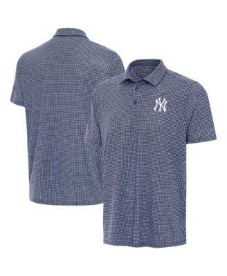 Men's Heather Navy New York Yankees Replica Polo Shirt