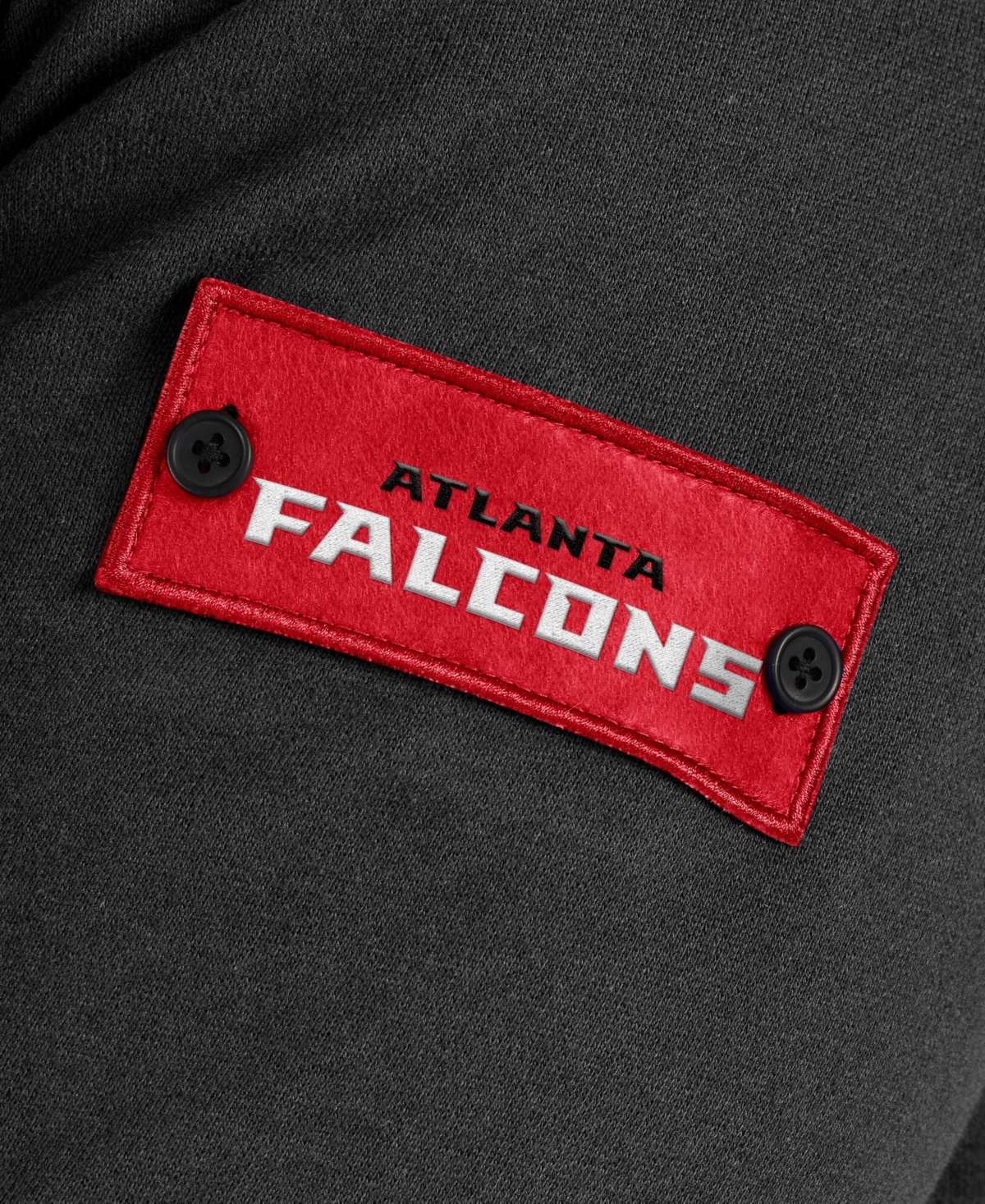 J. Palmer Men's Black Atlanta Falcons QB1 Full-Zip Sweatshirt