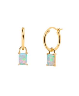 Women's Iris Birthstone Hoops Earing