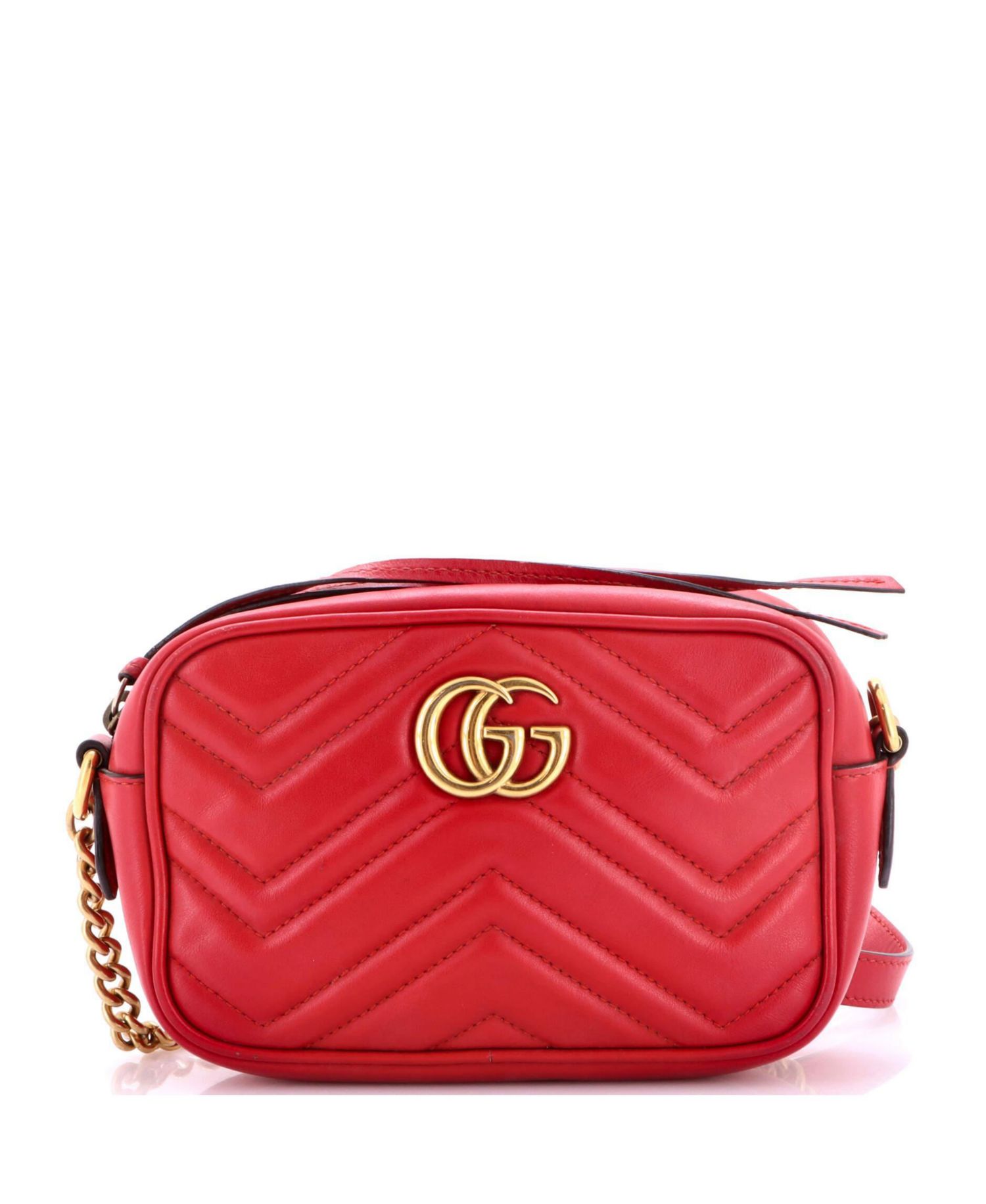 Mini GG Marmont Shoulder Bag Matelasse Leather
