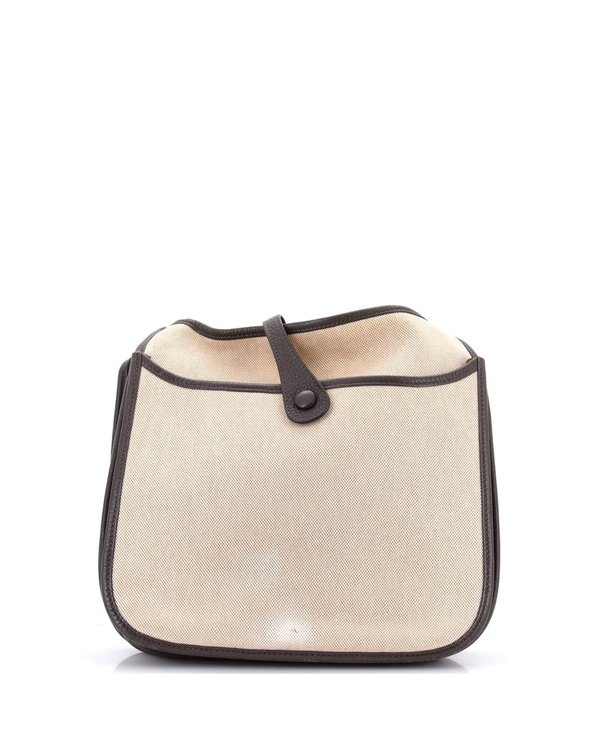 Pre-Owned HERMES Pm Evelyne Bag Gen Iii Toile and Leather