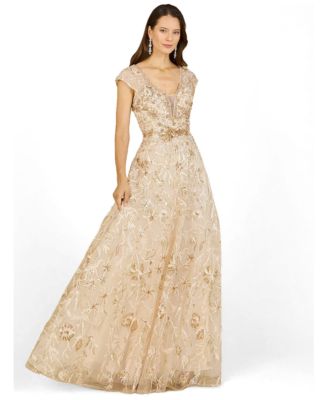 Women's Lace Embellished A-Line Dress