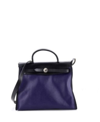 31 Herbag Zip Berline Vache Canvas and Leather