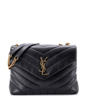 Small Loulou Shoulder Bag Matelasse Chevron Leather