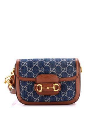 Mini Horsebit 1955 Shoulder Bag GG Denim
