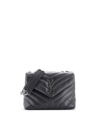 Small Loulou Shoulder Bag Matelasse Chevron Leather