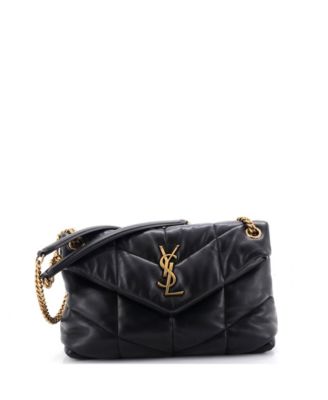 Small Loulou Puffer Shoulder Bag Quilted Leather