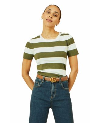 Women's Block Stripe Knitted Top