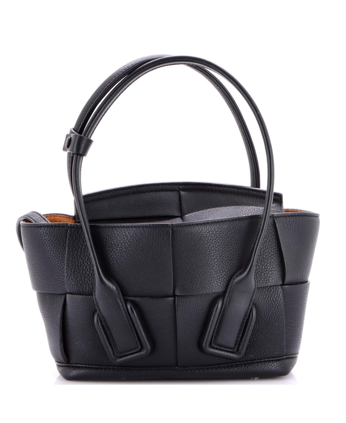 Pre-Owned Bottega Veneta Small Arco Bag Maxi Intrecciato Leather