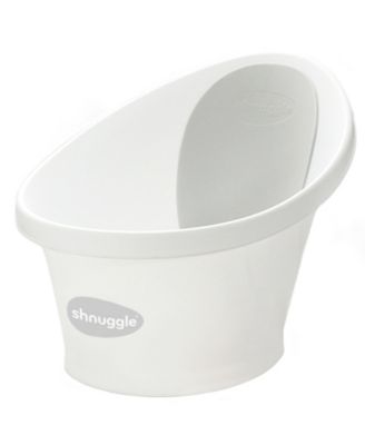 Shnuggle Baby Boys' and Baby Girls' Ergonomic Bath Tub - White/Gray