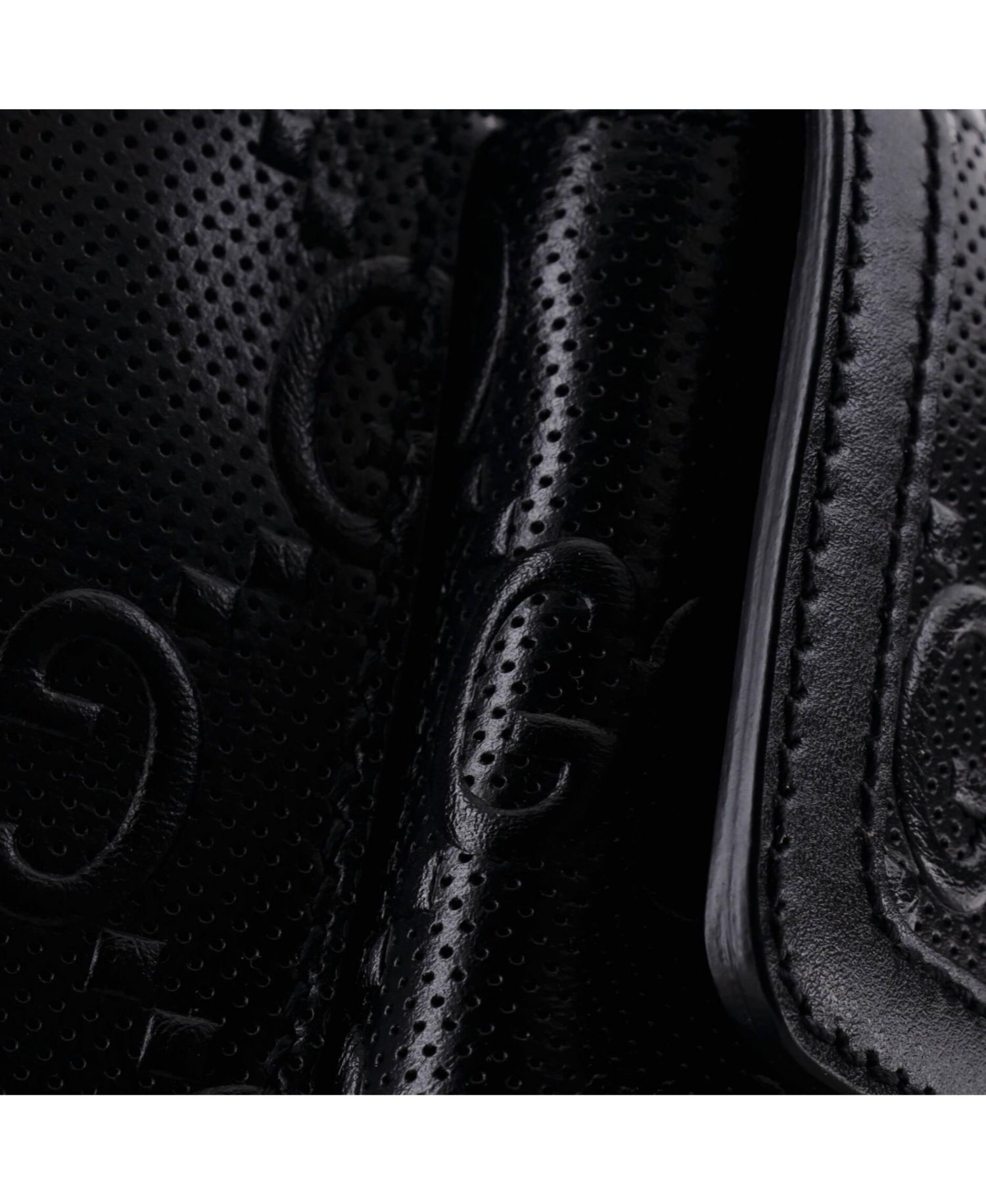 Front Pocket Belt Bag GG Embossed Perforated Leather