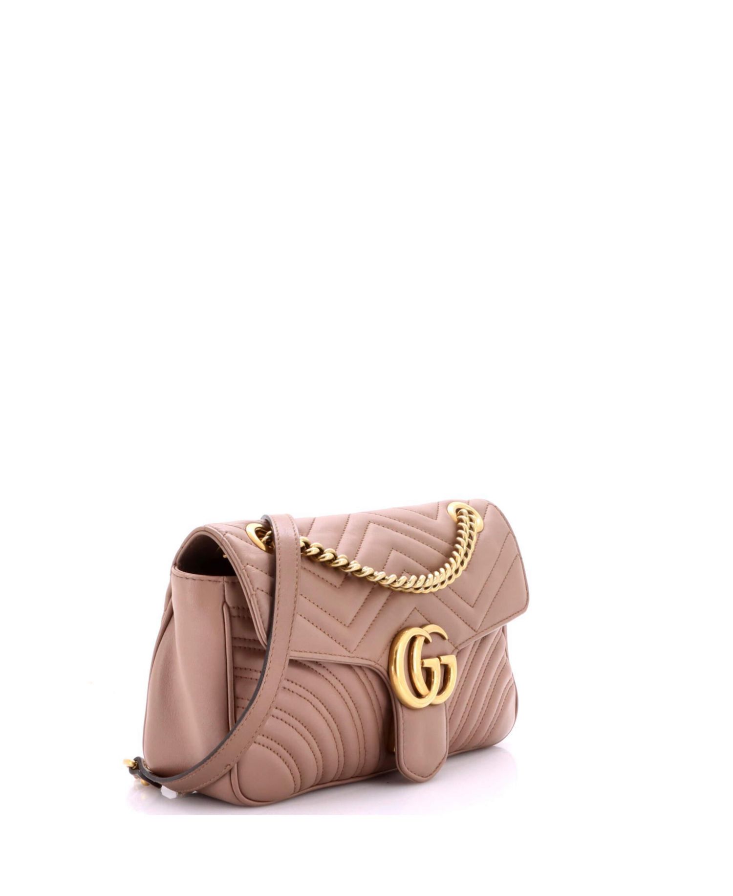 Medium GG Marmont Flap Bag Matelasse Leather