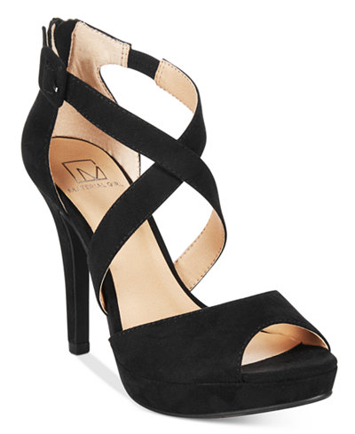 Material Girl Helenah Platform Dress Sandals, Only at Macy's