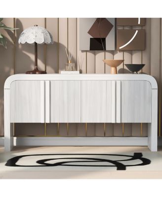 Wave Console Table  4 Doors and Shelf