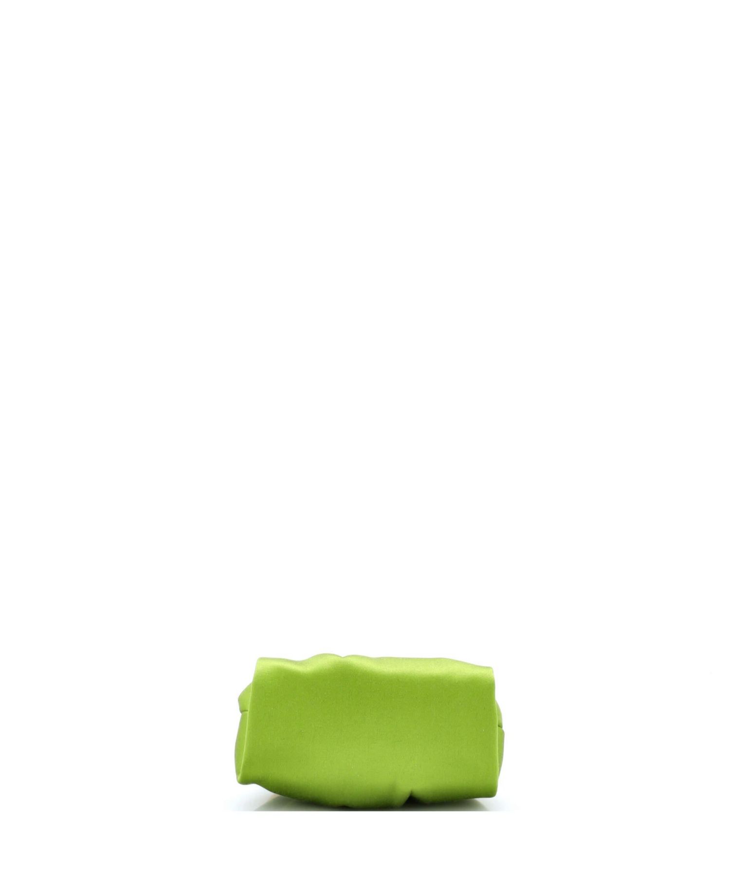 Crystal Bow Chain Clutch Satin