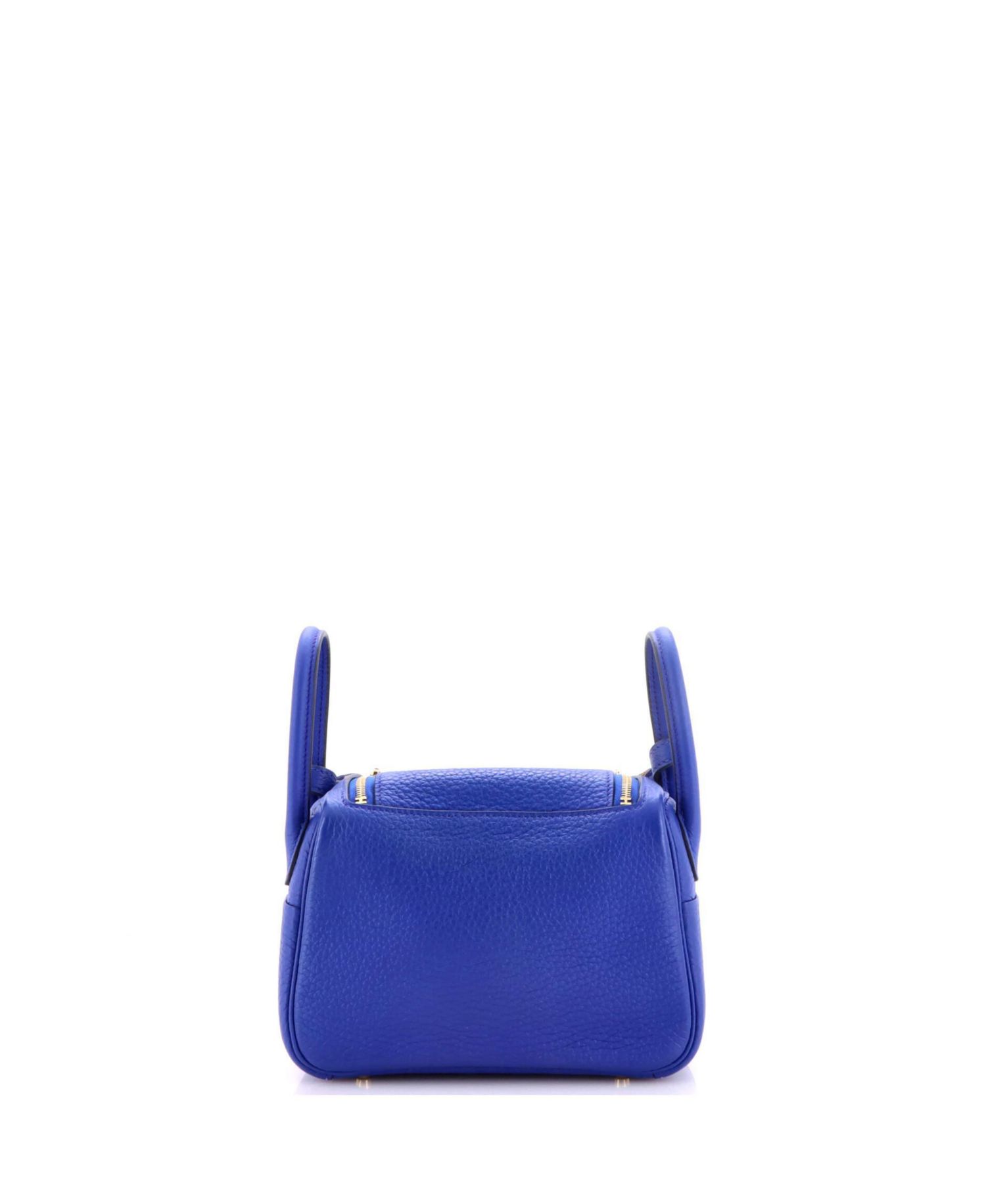 Mini Lindy Quadrille Bag Clemence with Canvas