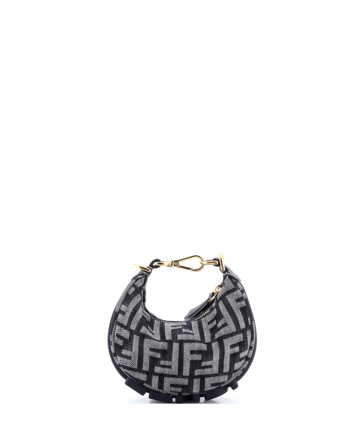 Pre-Owned Fendi Nano Fendigraphy Bag Zucca Denim