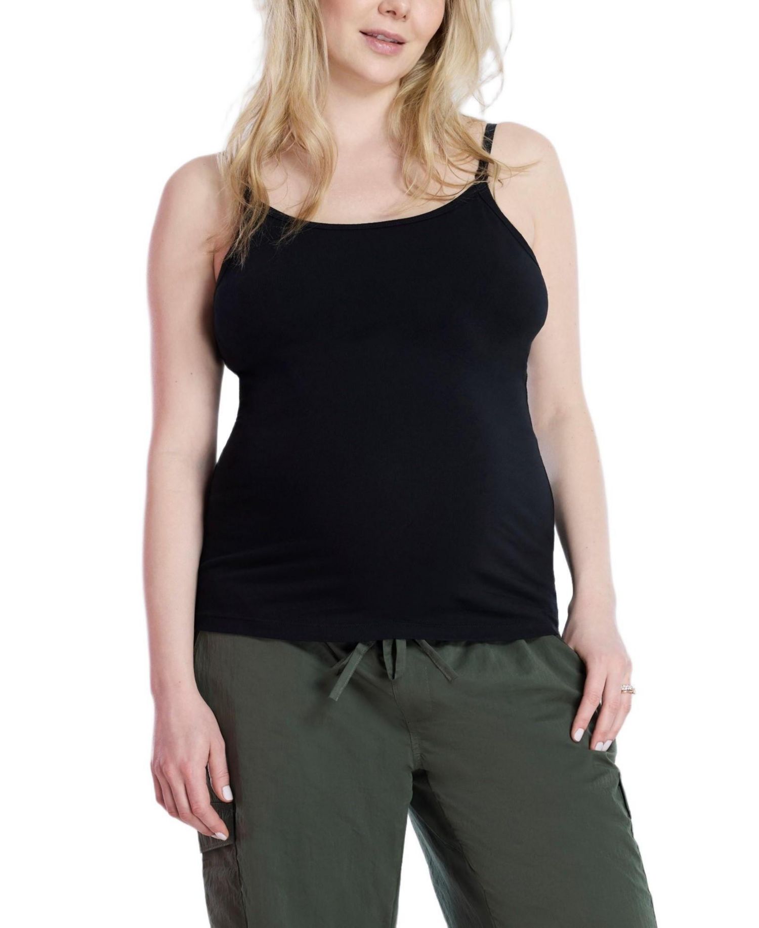 Women's Motherhood Clip Down Nursing Tank Top Cami