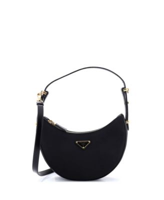 Small Arque Half Moon Hobo Tessuto