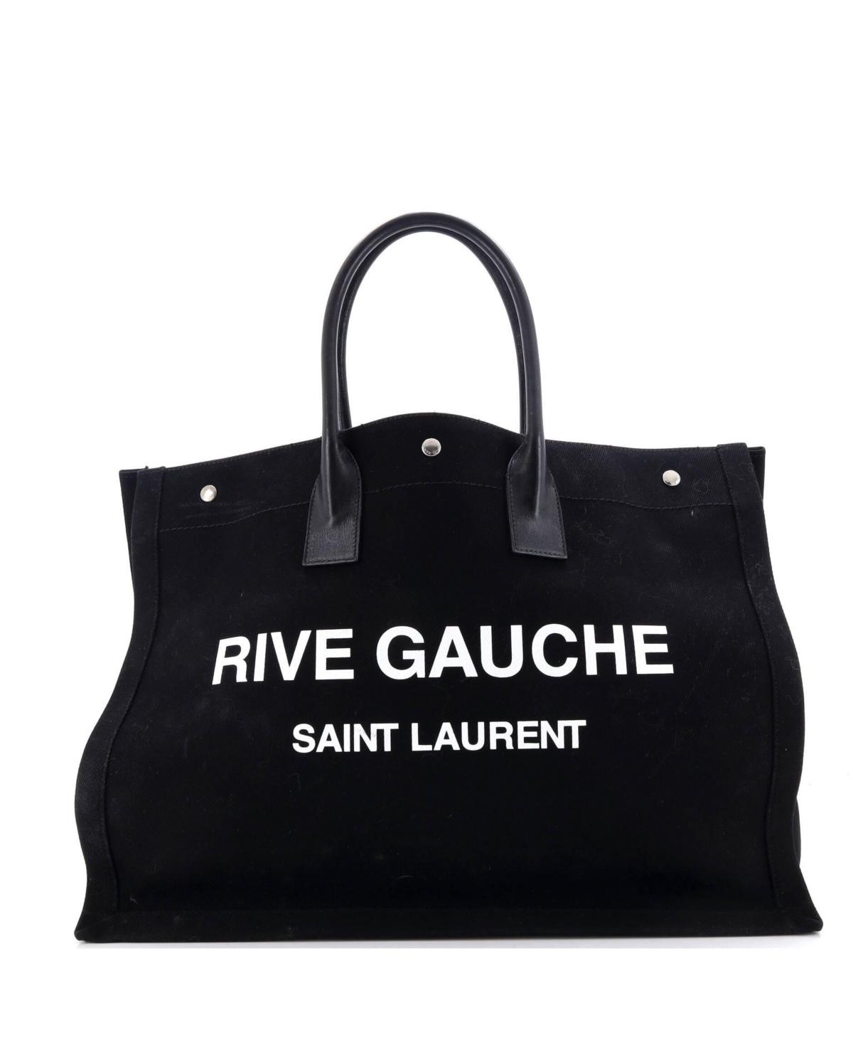 Pre-Owned Saint Laurent Large Rive Gauche Shopper Tote Canvas