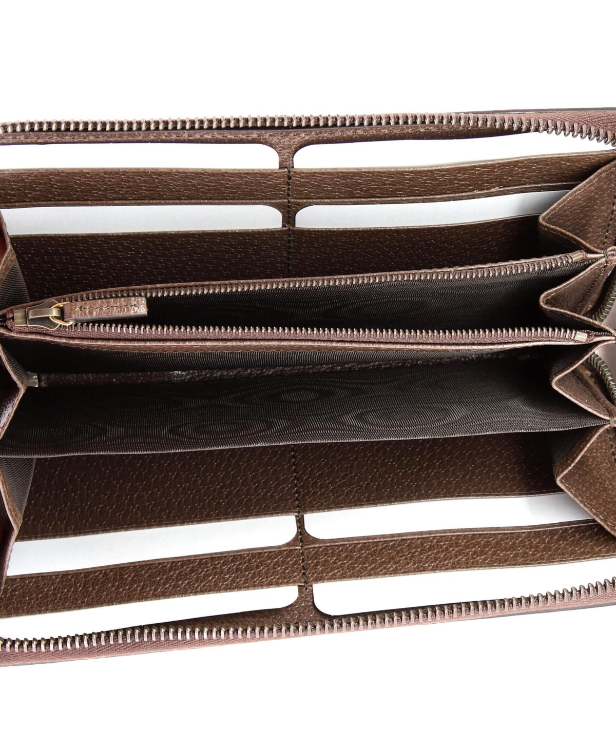 Pre-Owned Gucci Diana Zip Around Wallet Printed Gg Coated Canvas