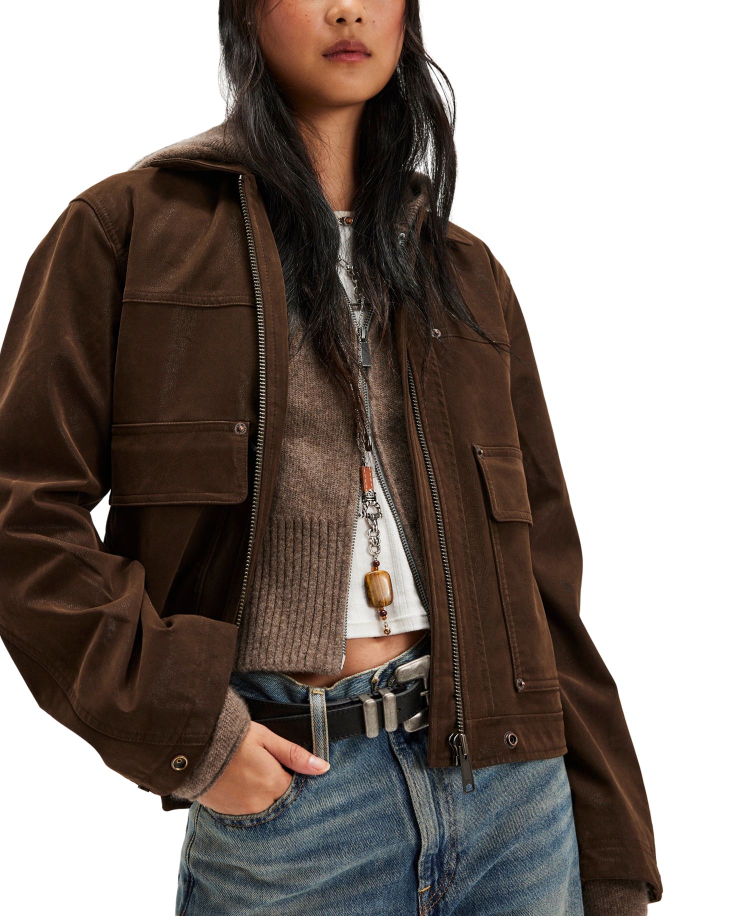 Women's We The Free Boxy Collared Neck Jacket