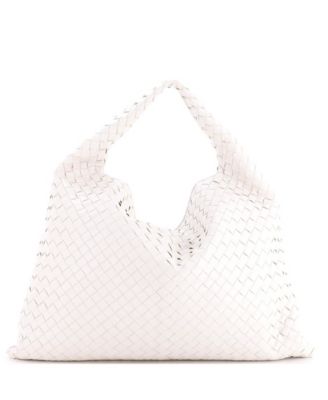 Large Hop Hobo Intrecciato Leather