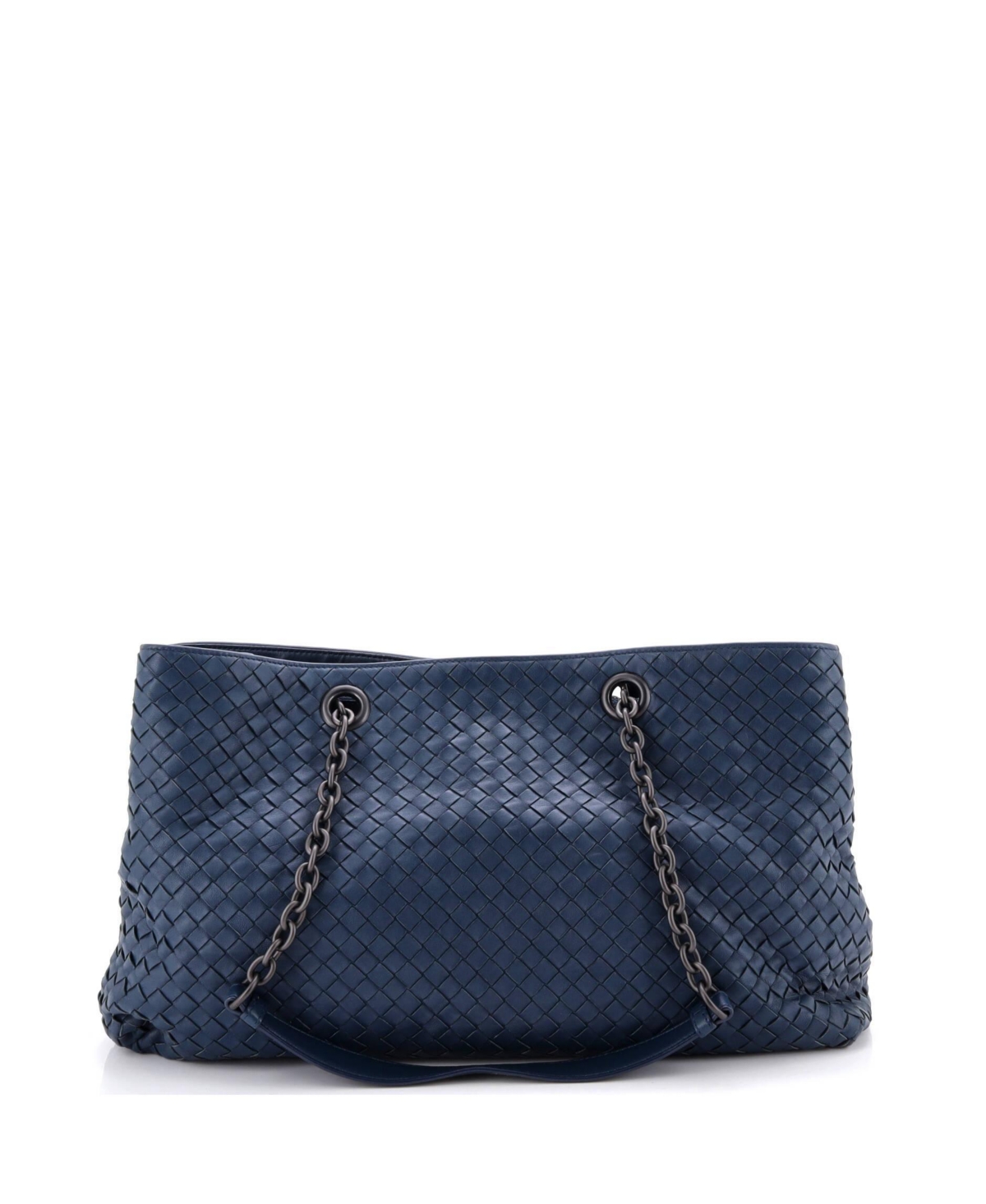 Pre-Owned Bottega Veneta Double Chain Tote Intrecciato Nappa